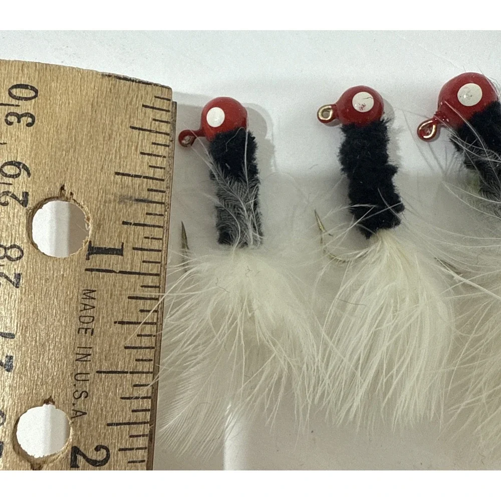 Marabou Jigs Crappie Panfish Bass Walleye Fishing Lure Mixed LOT Eagle Claw Tool